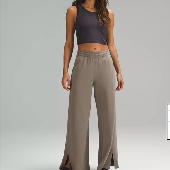 lululemon athletica Pants - French Terry High-Rise Pant Full Length In Nomad